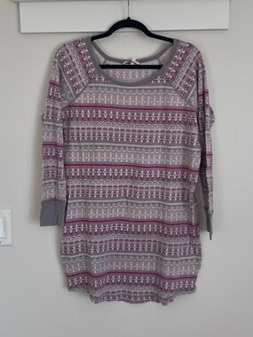 Victoria Secret Printer Themal Night Gown SZ M